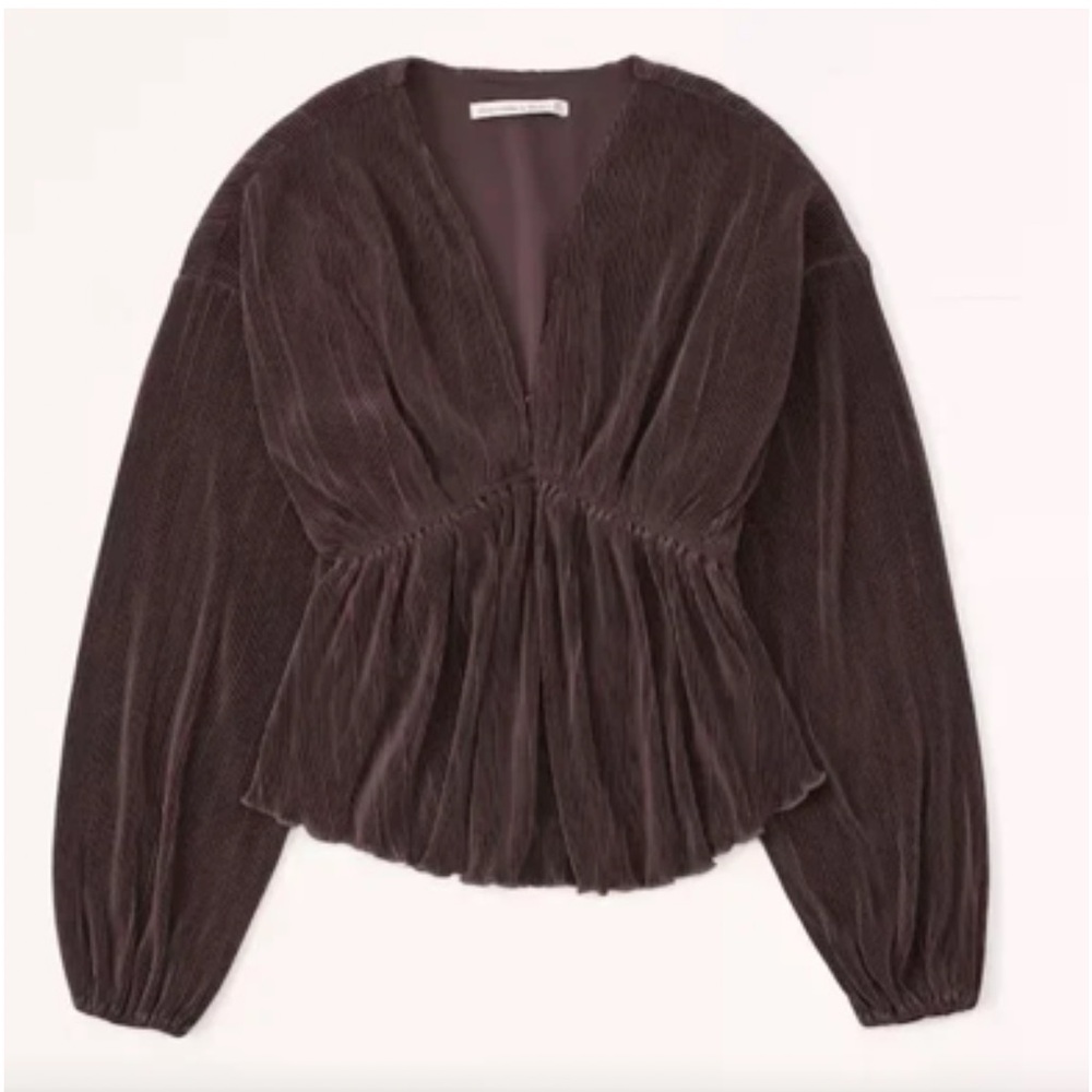 Abercrombie Brown Long Sleeve Women's Top
